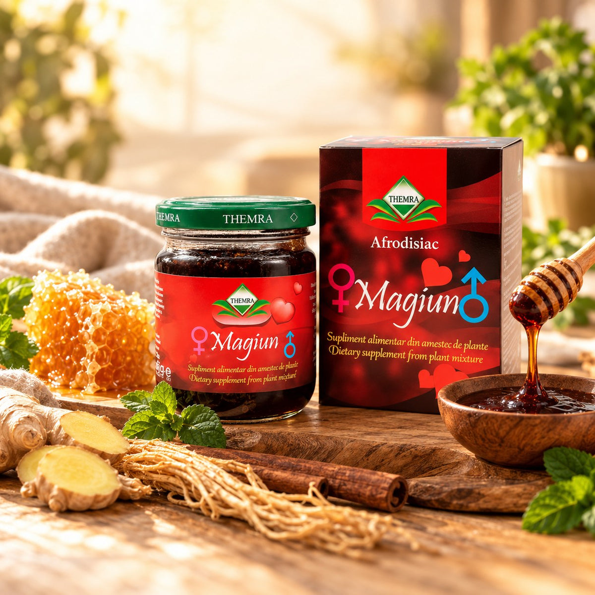 Magiun Themra – borcan și cutie