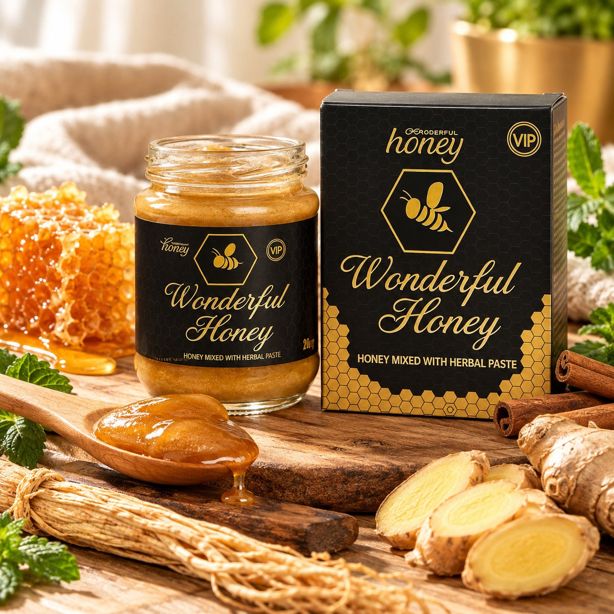 Wonderful Honey – borcan și cutie
